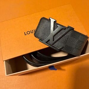Louis Vuitton Black Belt Bag with Monogram Buckle